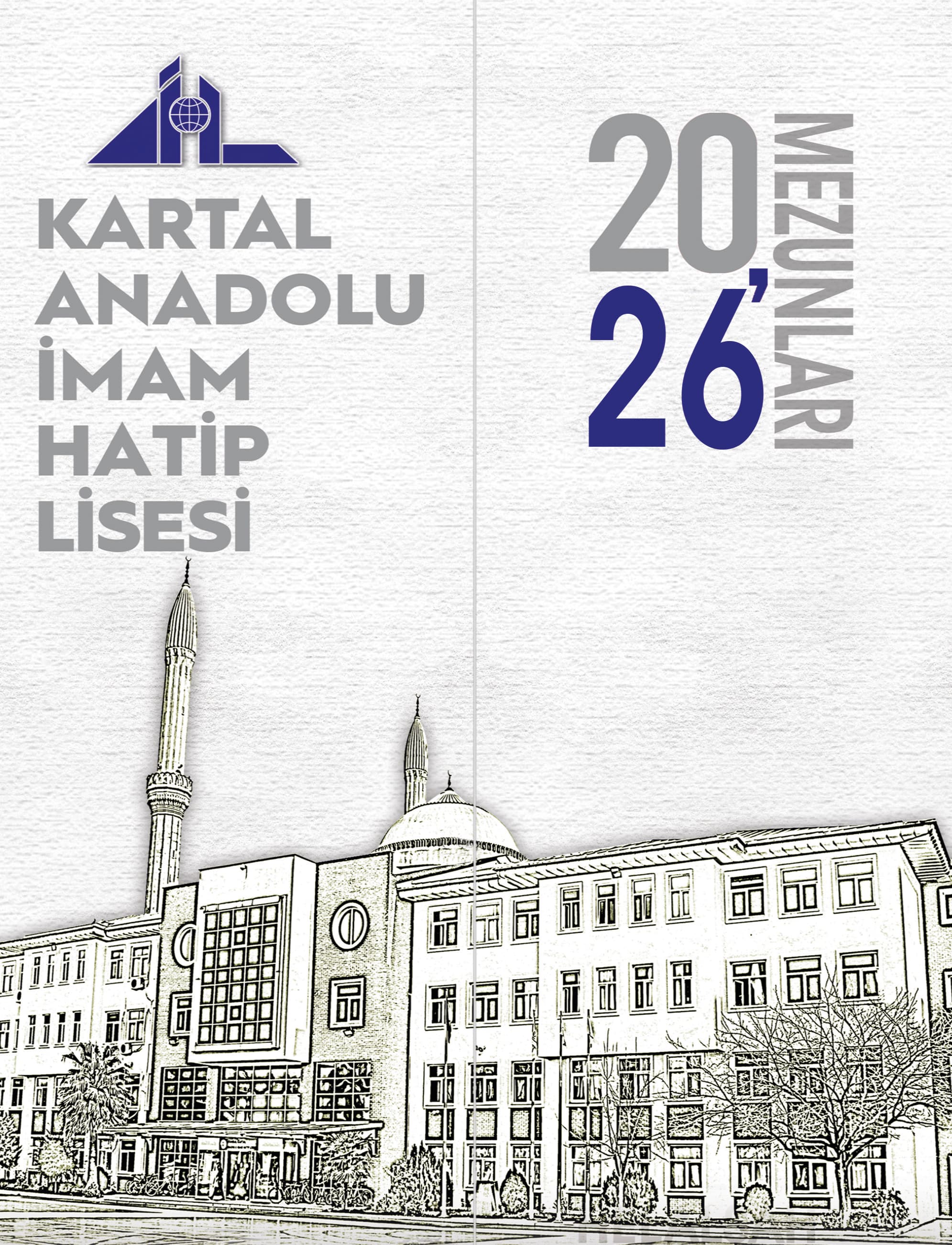 Okula özel yıllık kapağı